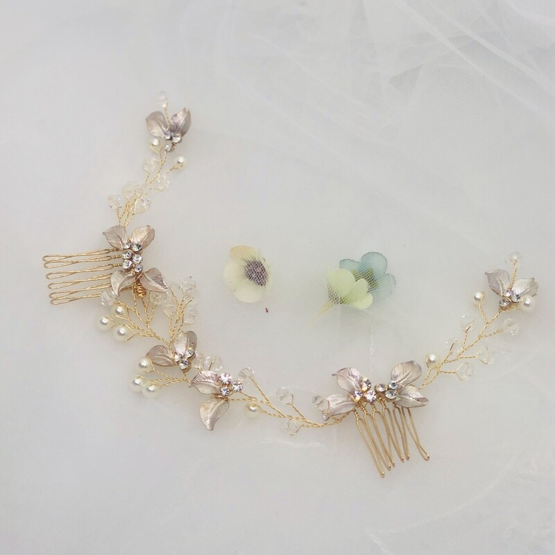 BRIE - Crystal Bridal Wedding Head Piece