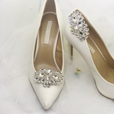 MILLIE - Sparkling Crystal Bridal Shoe Clips