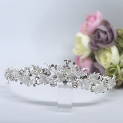 LEXI - Silver Crystal Wedding Bridal Tiara