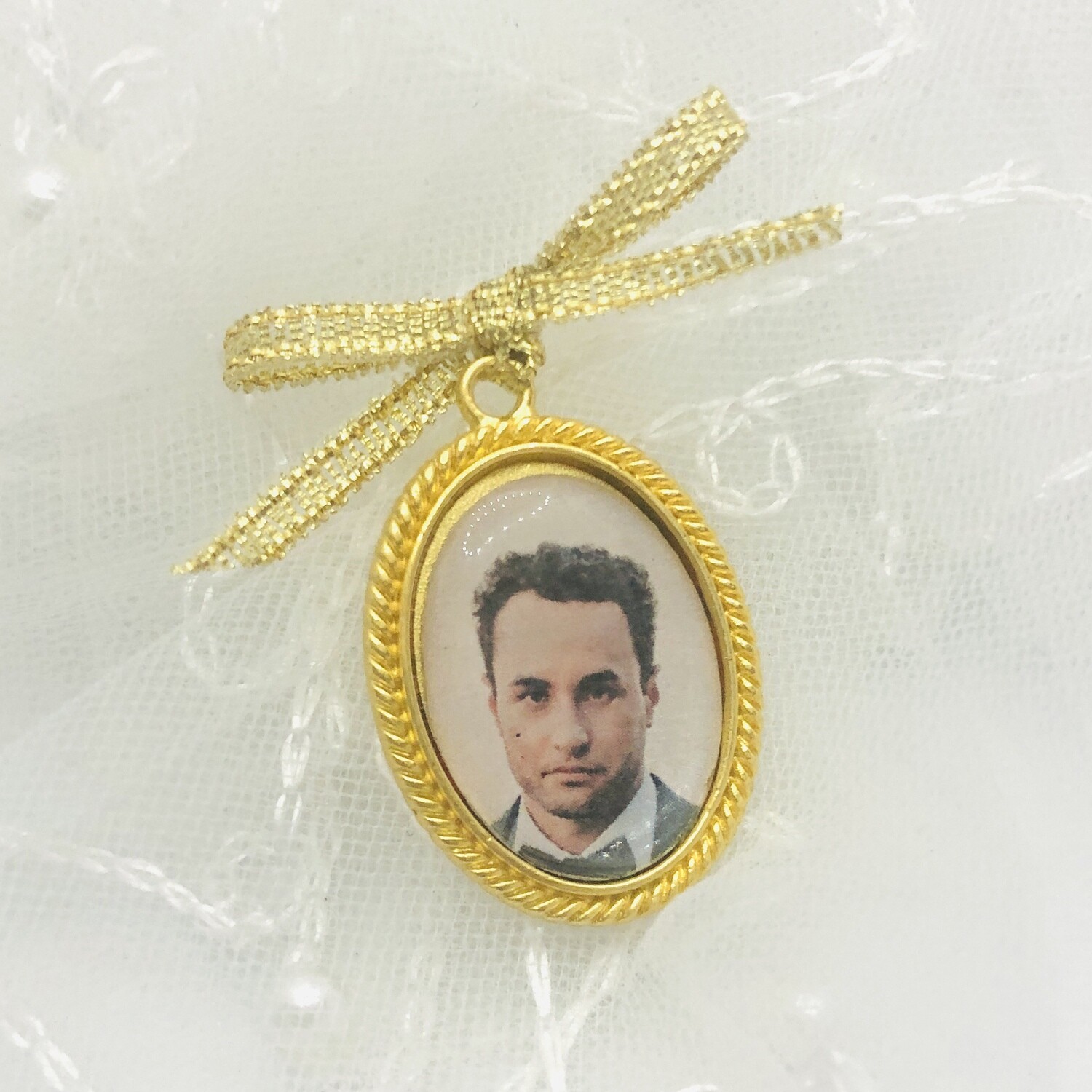 JANET GOLD - Gold Oval Bridal Memory Charm