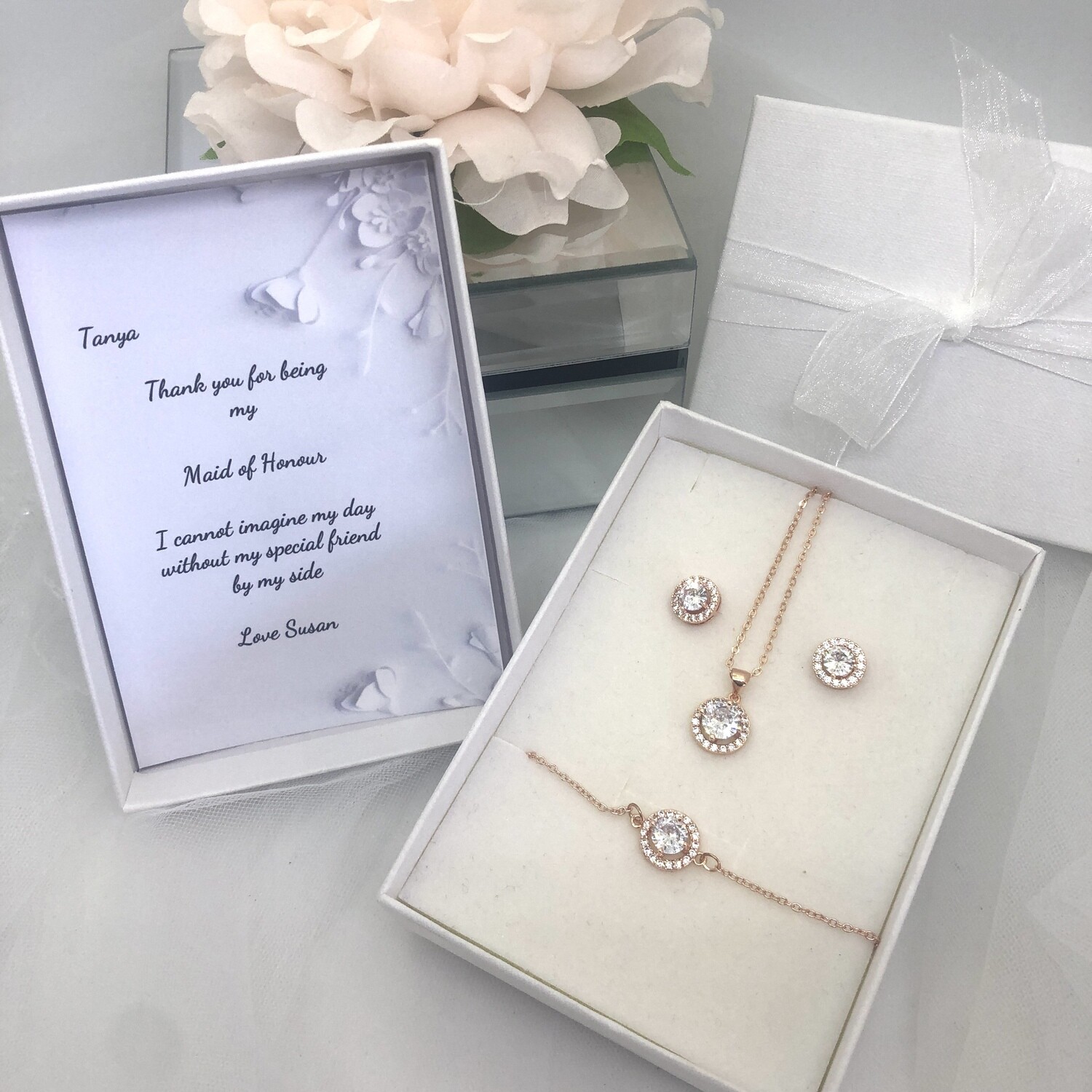 JANELLE ROSE - Personalised Bridal Necklace Set