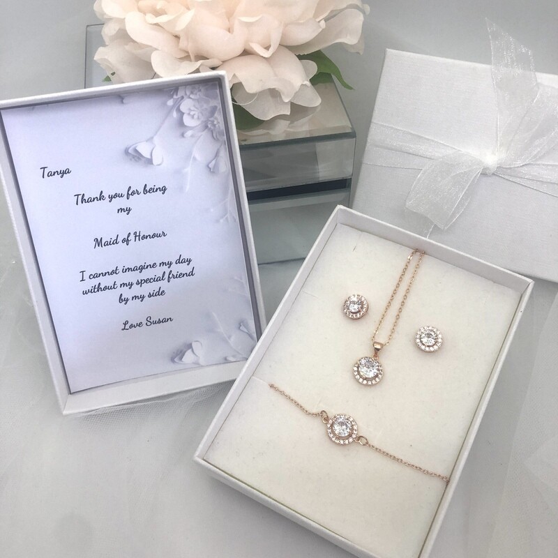 JANELLE ROSE - Personalised Bridal Necklace Set