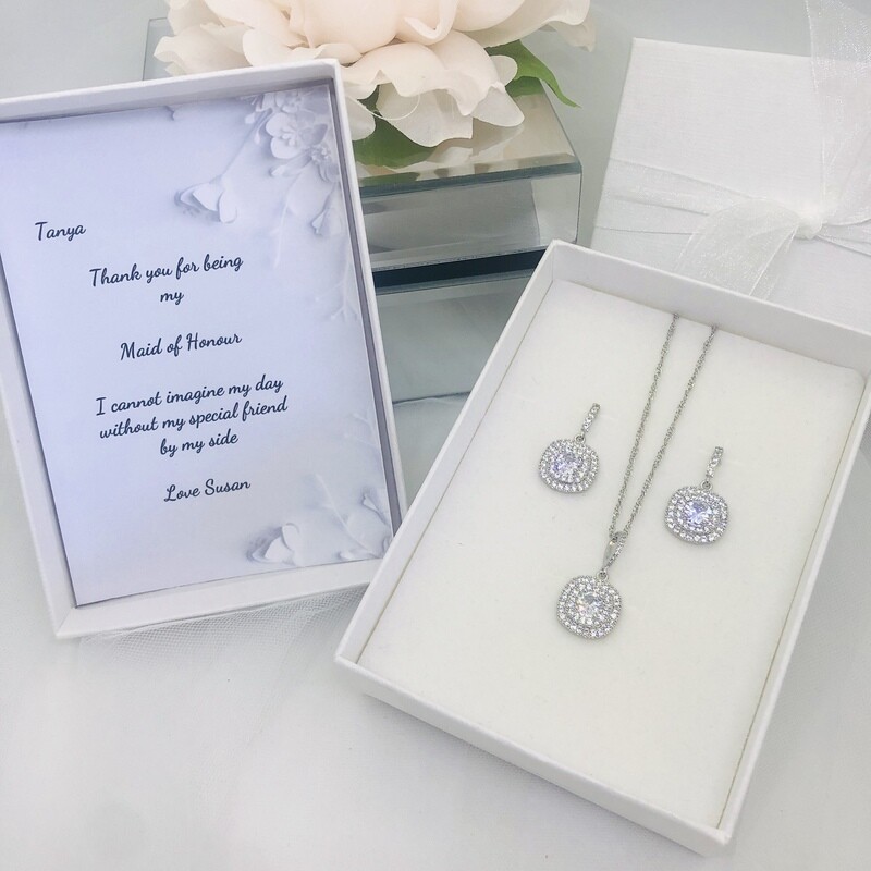 SYLVIE - Personalised Bridal Necklace Set
