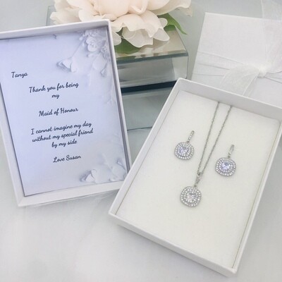 SYLVIE - Personalised Bridal Necklace Set