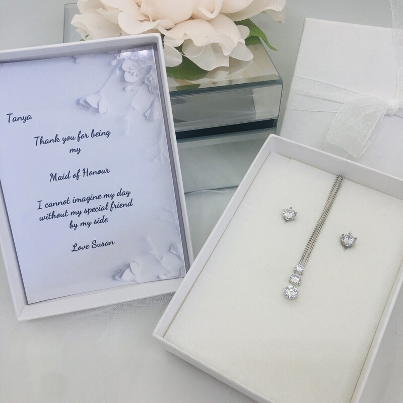 KATRINA - Personalised Bridal Necklace Set