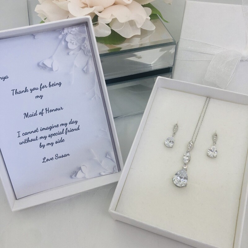 NELLIE  - Personalised Bridal Necklace Set
