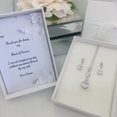 NELLIE  - Personalised Bridal Necklace Set
