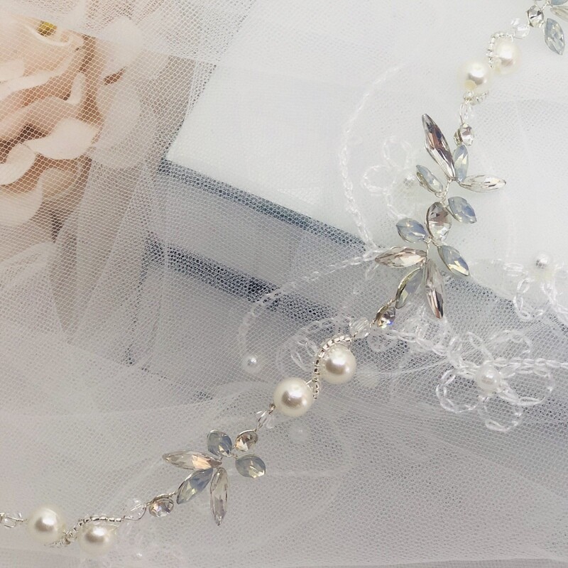INGRID - Crystal Bridal Wedding Head Piece