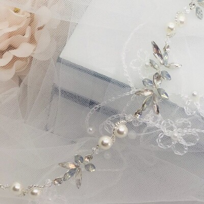 INGRID - Crystal Bridal Wedding Head Piece