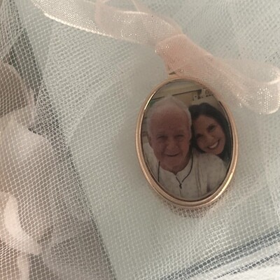 MILLIE ROSE - Rose Gold Oval Bridal Memory Charm