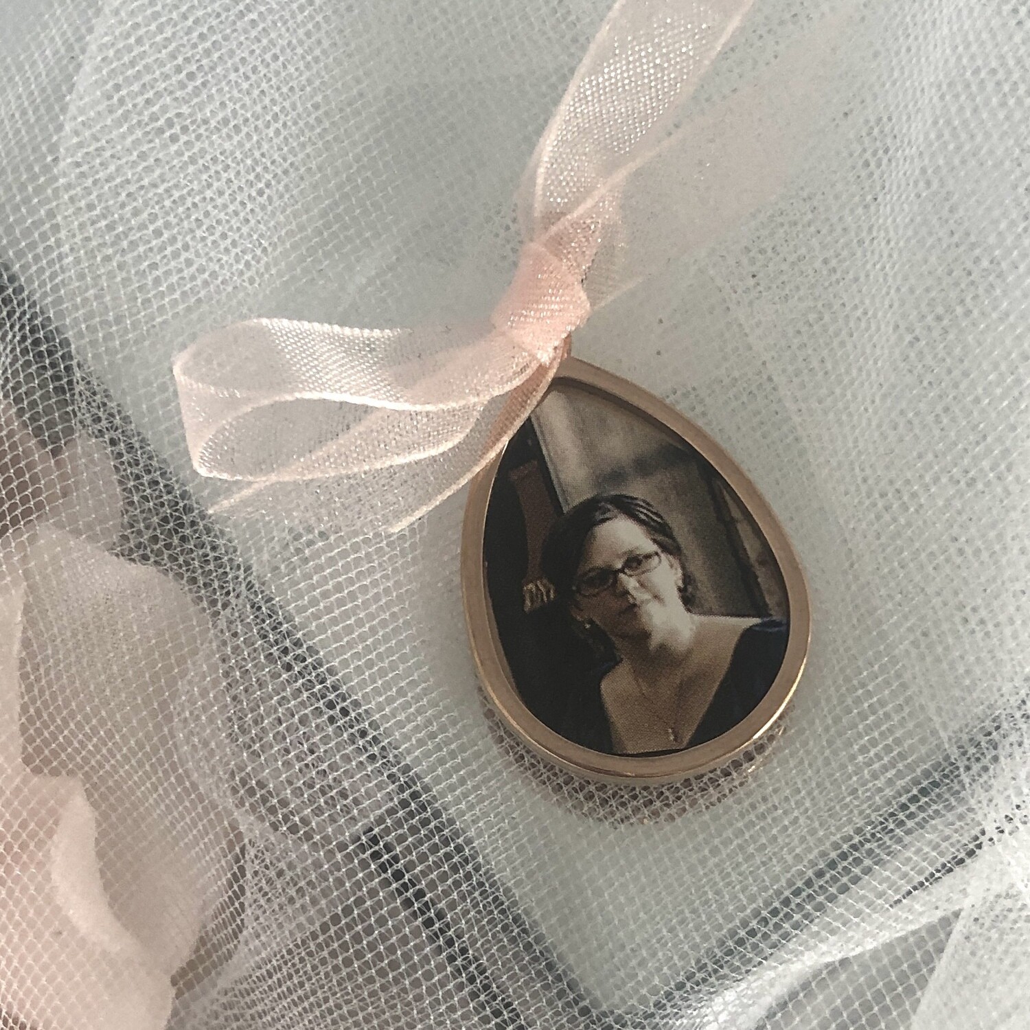 MATILDA ROSE - Rose Gold Teardrop Bridal Memory Charm