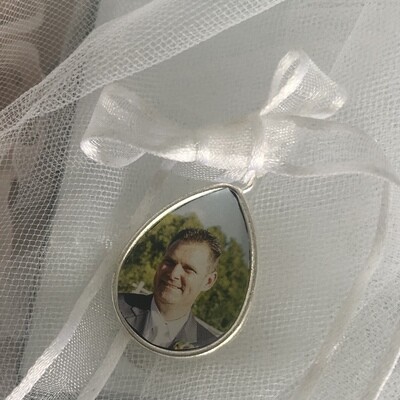 MATILDA SILVER - Teardrop Bridal Memory Charm