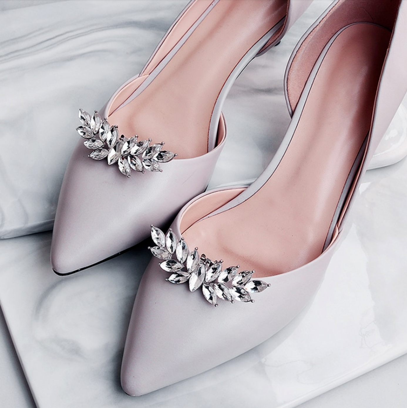 FIONA - Crystal Wedding Bridal Shoe Clips