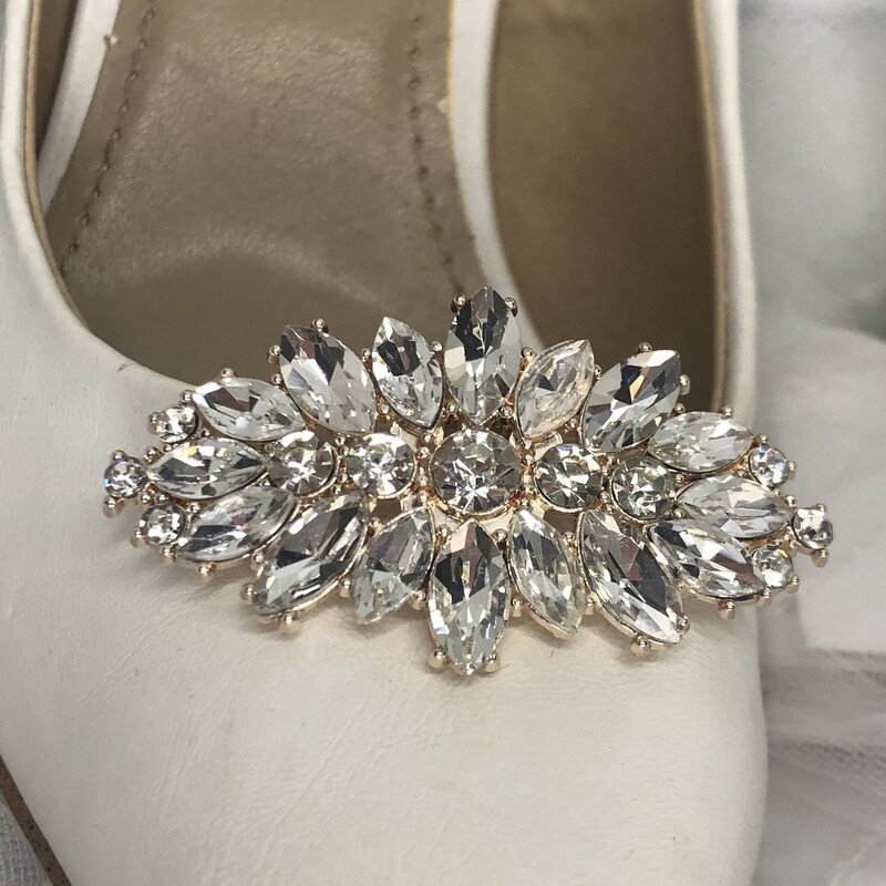 MARYANNE ROSE - Sparkling Rose Gold  Shoe Clips