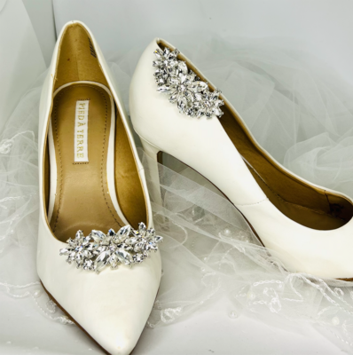 GEORGIANA - Crystal Wedding Bridal Shoe Clips