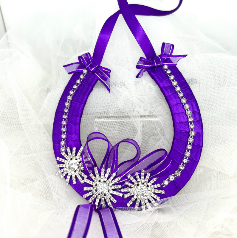 KYLIE - Purple Horseshoe Good Luck Charm