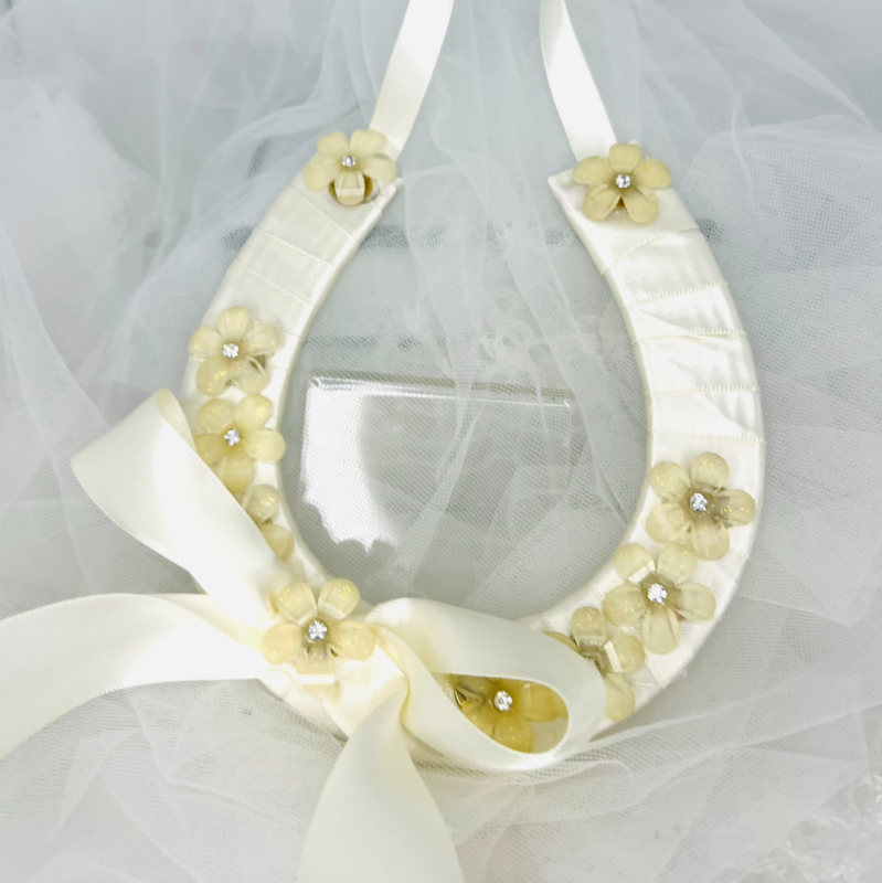 CLAIRE - Satin Horseshoe Good Luck Charm