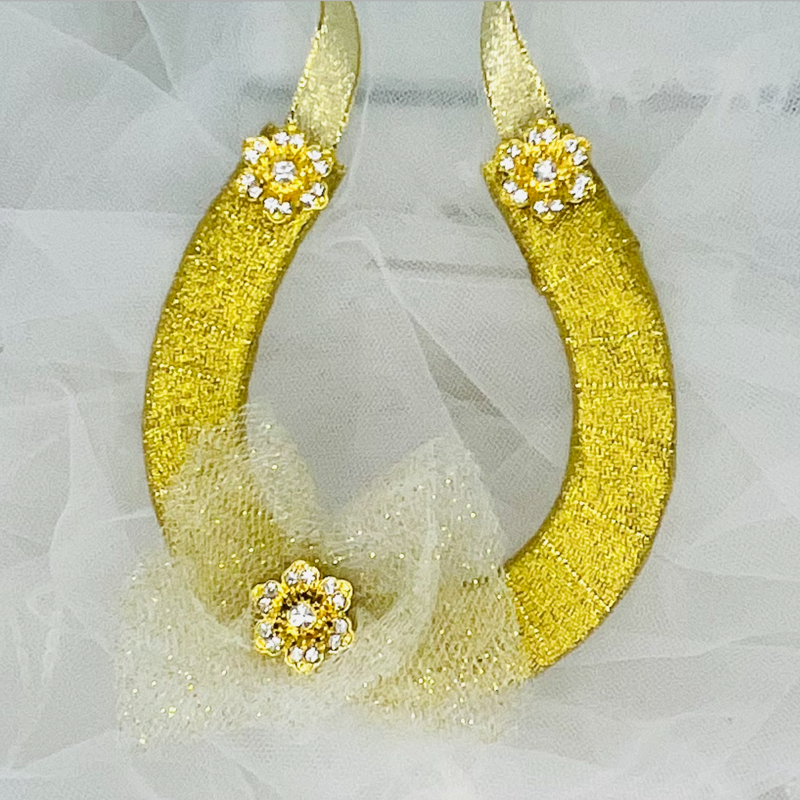 BETHANY - Gold Bridal Horseshoe Good Luck Charm