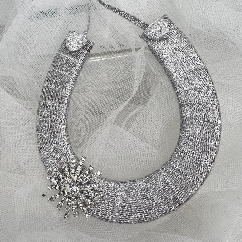 ASHLEIGH - Silver Bridal Horseshoe Good Luck Charm
