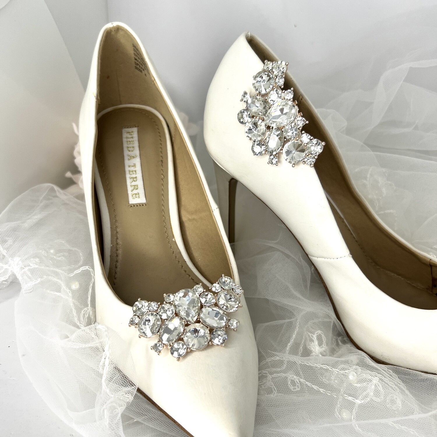 LINA ROSE - Crystal Wedding Bridal Shoe Clips