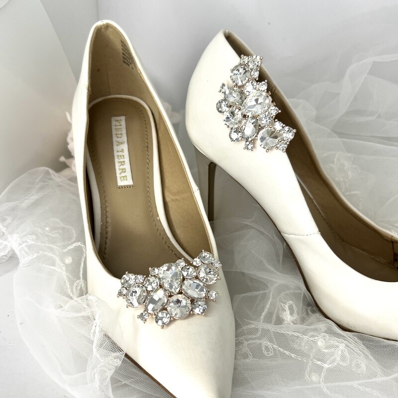 LINA ROSE - Crystal Wedding Bridal Shoe Clips
