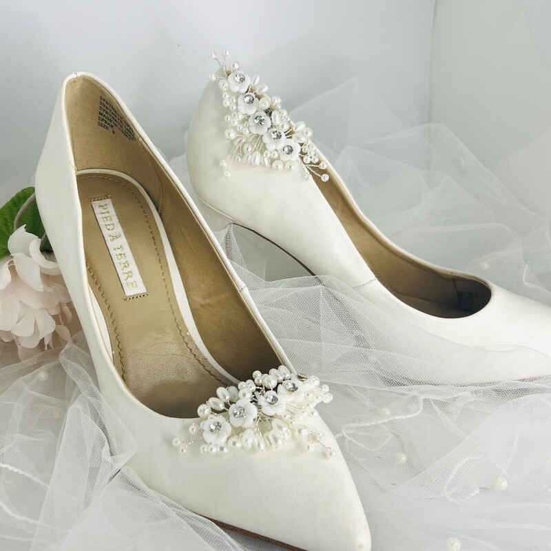 IVANNA - Pearl and Rhinestone Shoe Clip