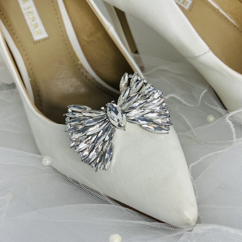 VALENTINA - Crystal Wedding Bridal Shoe Clips