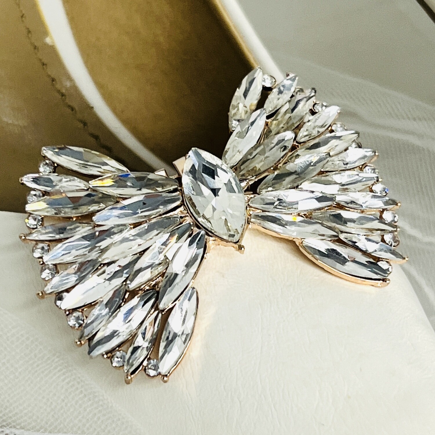 VALENTINA ROSE - Crystal Wedding Bridal Shoe Clips