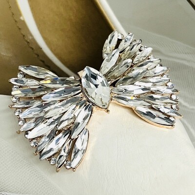 VALENTINA ROSE - Crystal Wedding Bridal Shoe Clips
