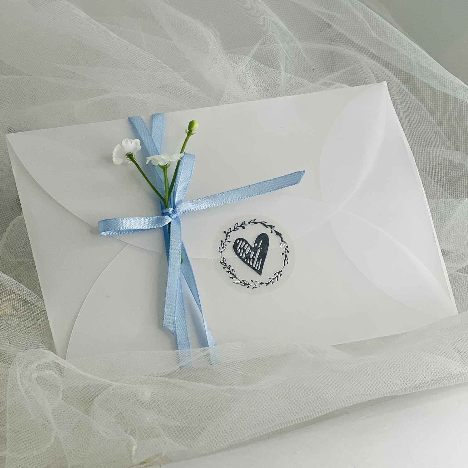 Gift Envelope  - for Something Blue Gift Card, Colour Sticker: Silver