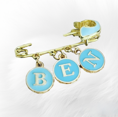 BEAU BLUE - Baby Name Keepsake Pin