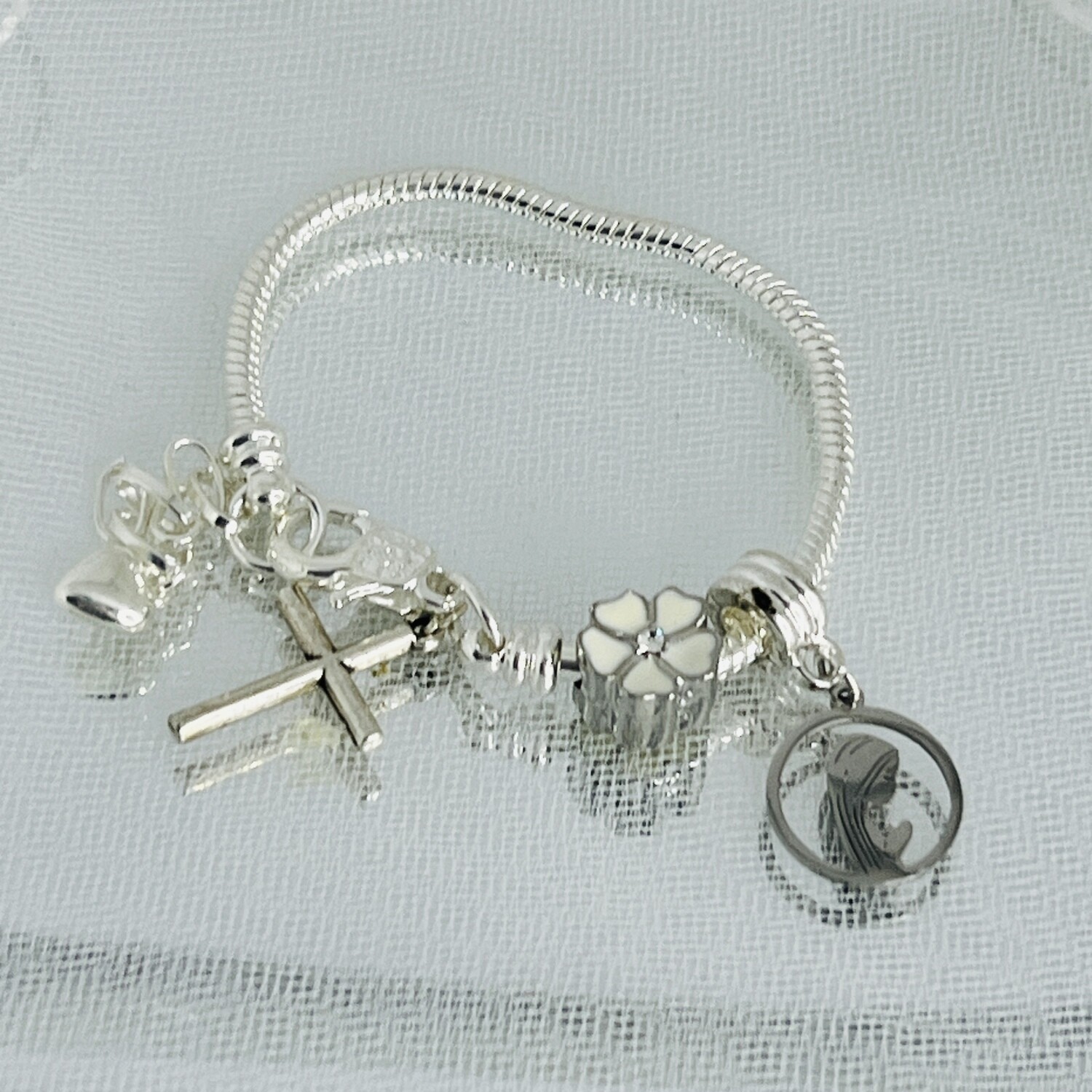 KIARA - Silver First Communion Bracelet