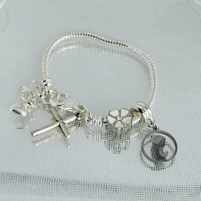 KIARA - Silver First Communion Bracelet