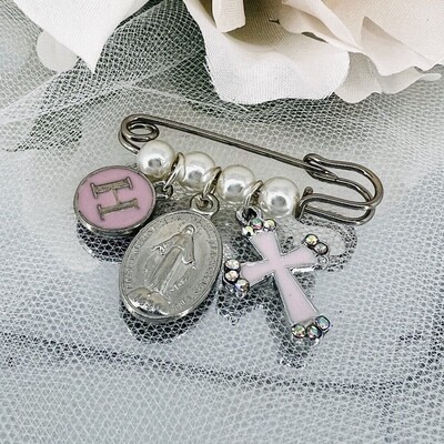 PINK PEARL - Baby Name Keepsake Pin