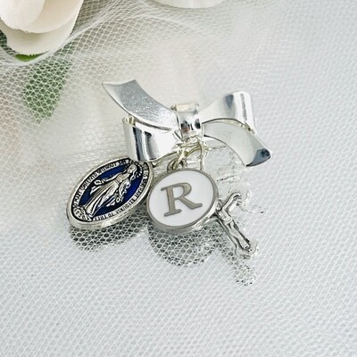 MARY - Personalised Communion Bow Brooch
