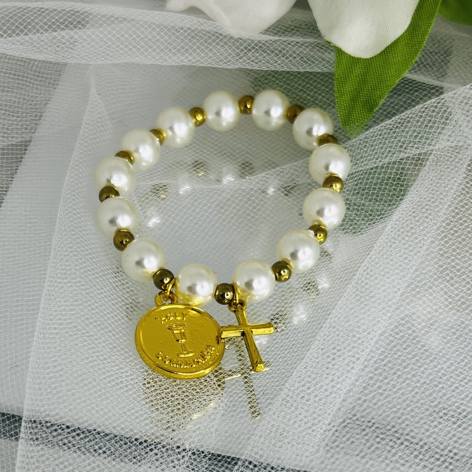JASMINE GOLD - First Communion Bracelet
