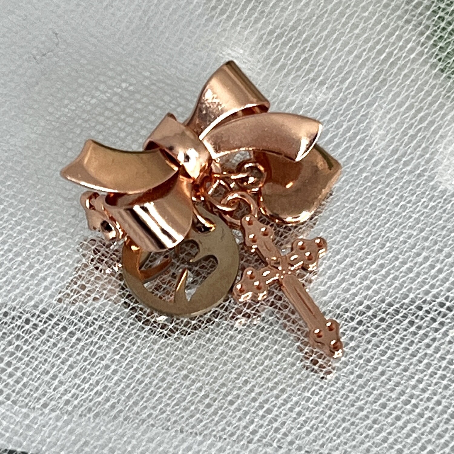 DIANE - Religious Charm Bow Brooch
