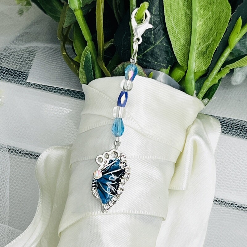 YASMIN - Something Blue Butterfly Good Luck Charm