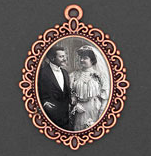 ELOISE COPPER - Oval Bridal Bouquet Memory Charm