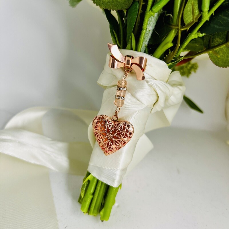 FLUER PIN - Rose Gold Picture Memory Charm Locket