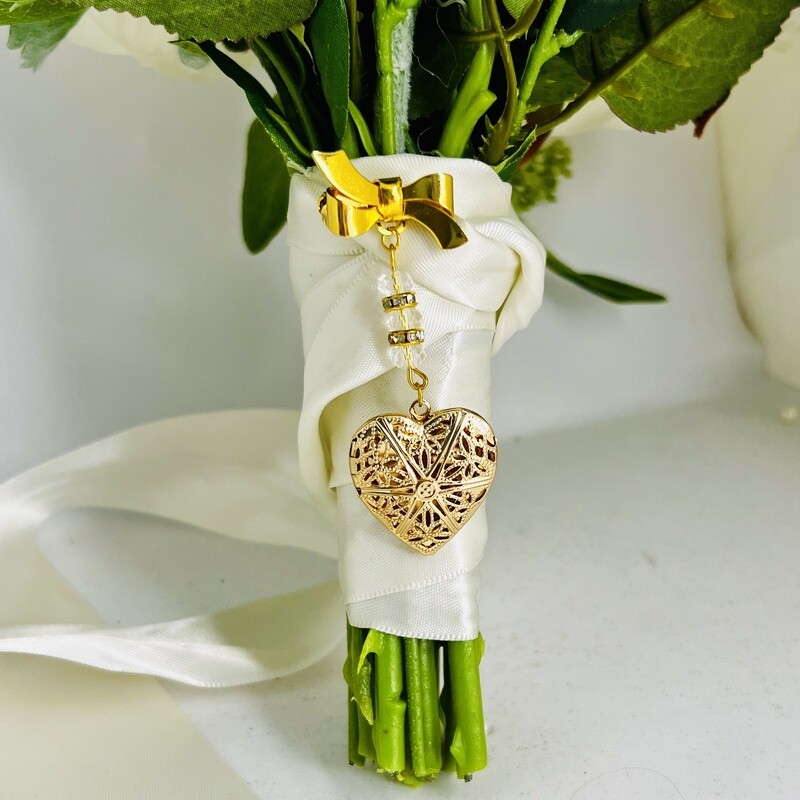 FLUER PIN - Gold Picture Memory Charm Locket