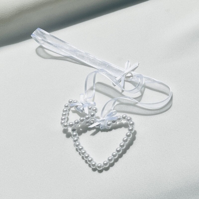 PEARLA - Pearl Heart Good Luck Charm