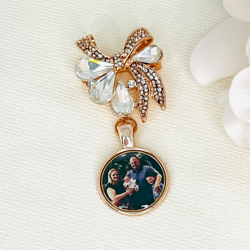 FELECIA ROSE GOLD BOW PIN  - Memory Charm Pin