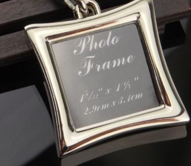 SALLY - Shiny Silver Square Memory Charm