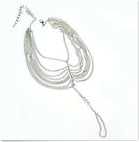 CHARISE - Silver Pair of Barefoot Sandal