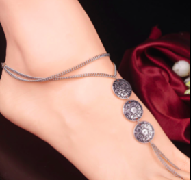 VERA - Pair of Bohemian Coin Barefoot Sandal