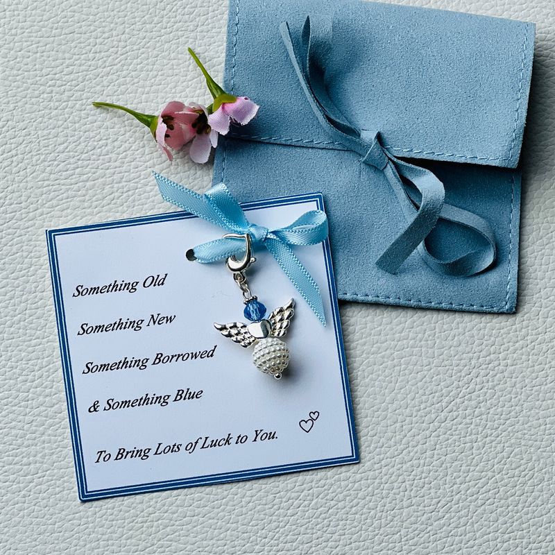 ANGIE - Something Blue Angel Good Luck Charm