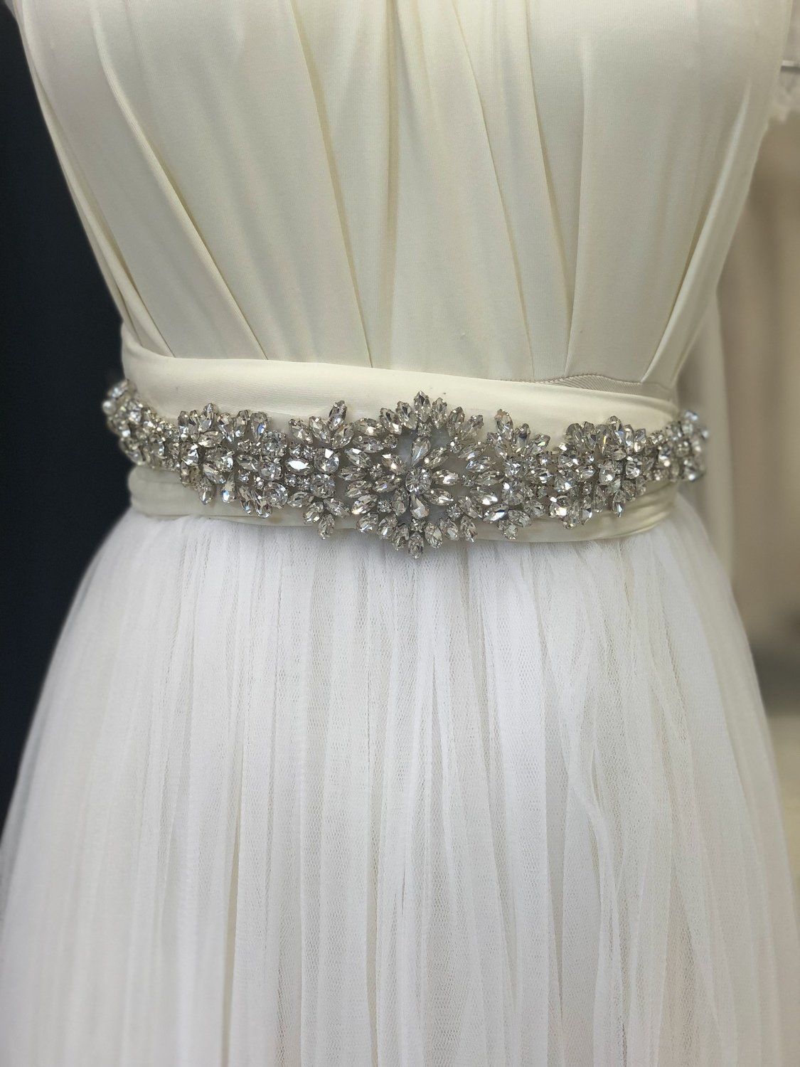 EMMA - Crystal Wedding Bridal Sash Belt