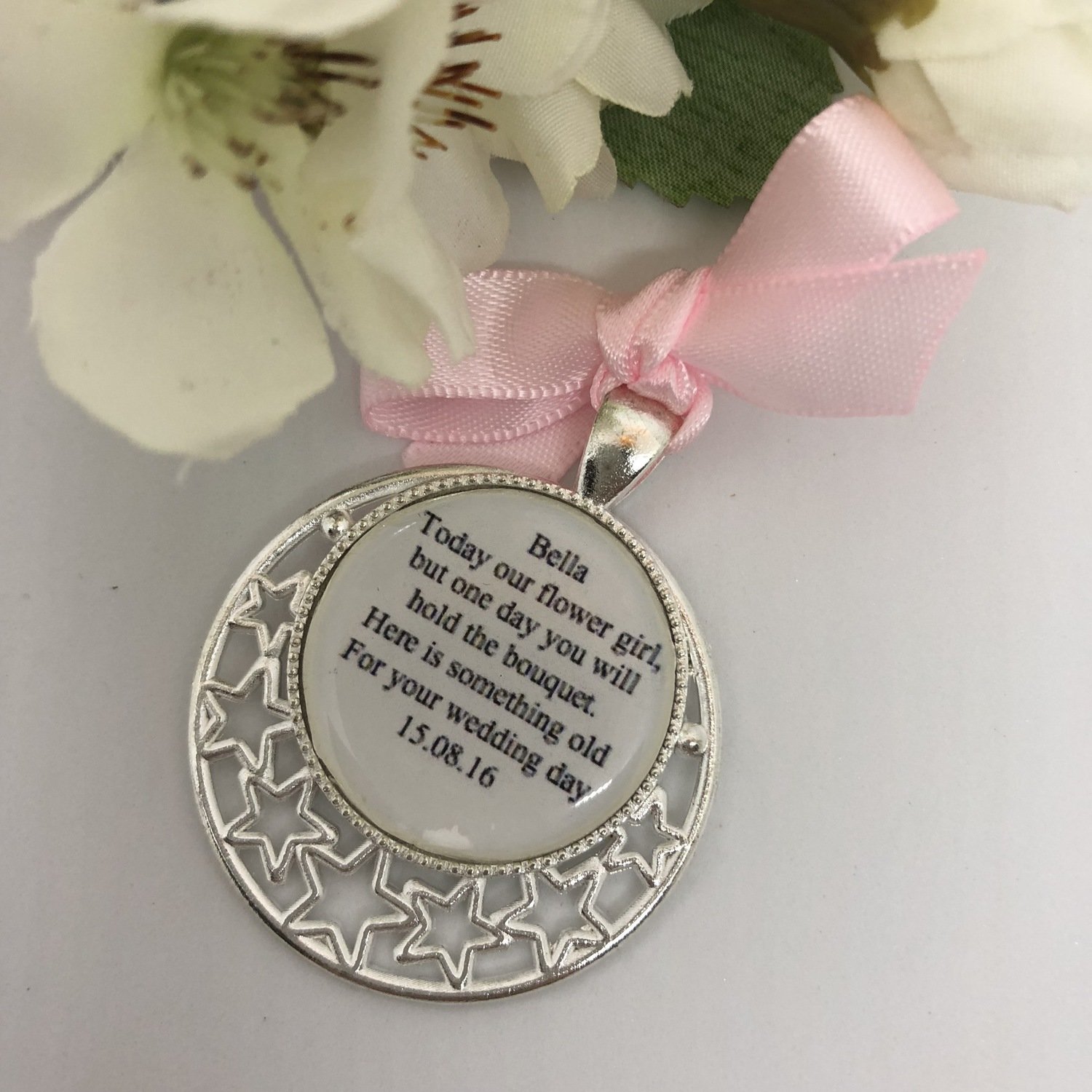 STAR - Silver Flower Girl Charm