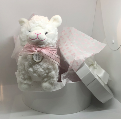 Plush Toy with Flower Girl Charm &amp; Gift Box